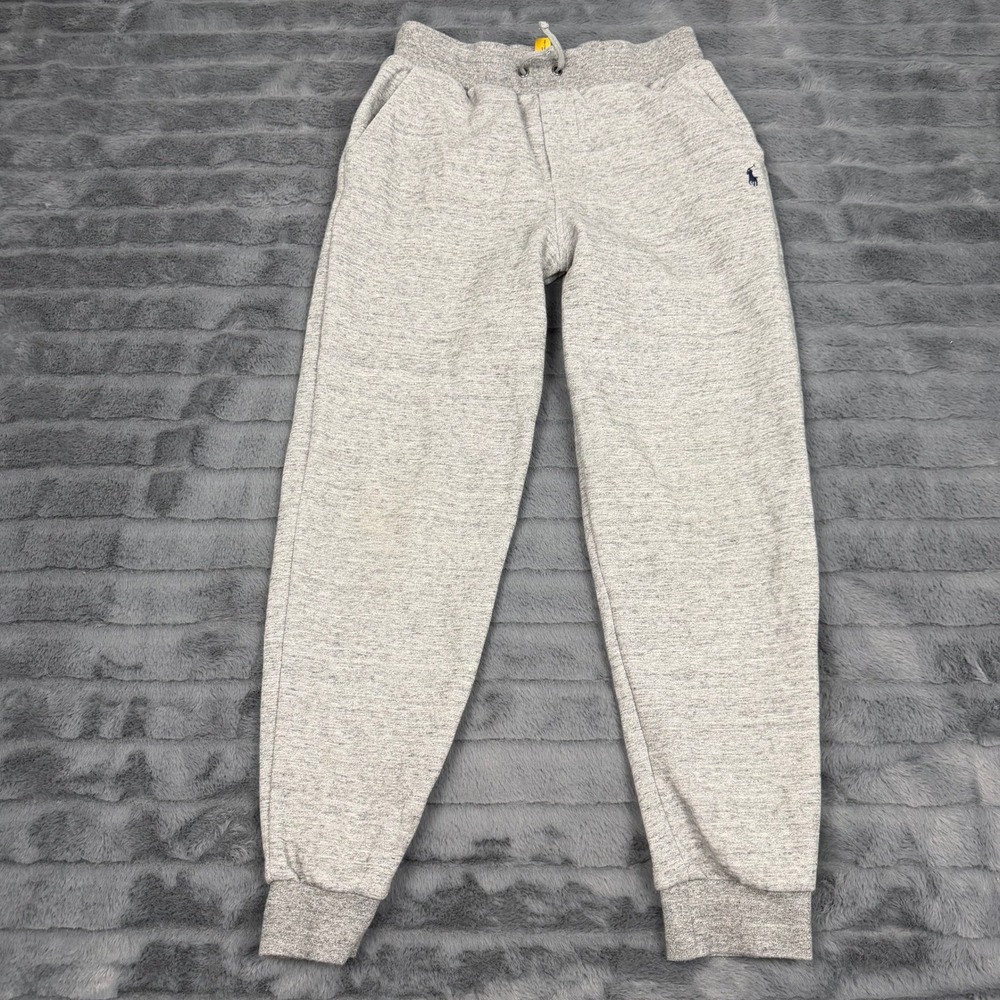 Polo Ralph Lauren Kids Gray Jogger Sweatpants Size M 10-12 Pony Logo